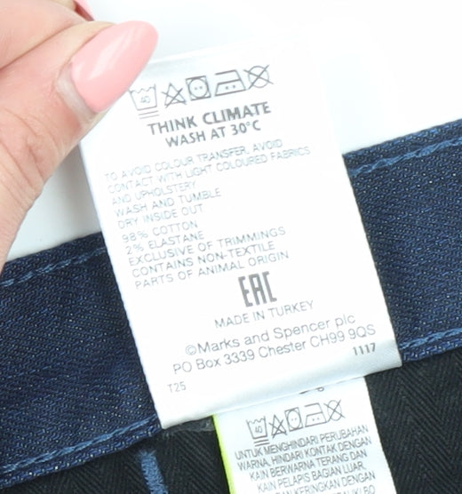 Marks & Spencer Men's Blue Slim Jeans 34W 33L