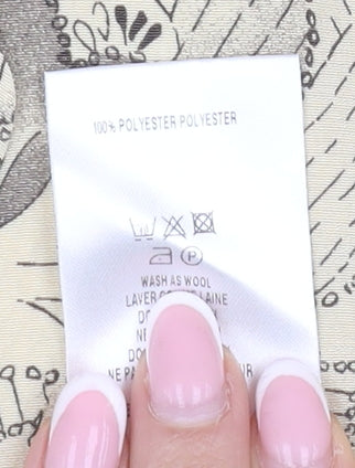 Eastex Women's Beige Floral Blouse, Size 18