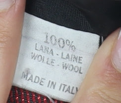 Swish Women's Red Plaid Wool Shift Dress S