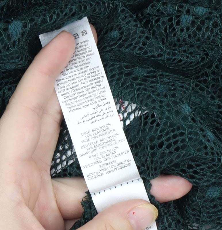 New Look Women's Green Sleeveless Dress UK 14