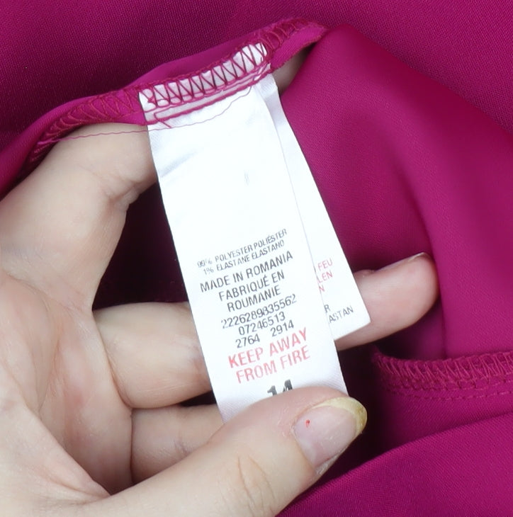 Dorothy Perkins Women’s Pink Beaded Dress Size 14