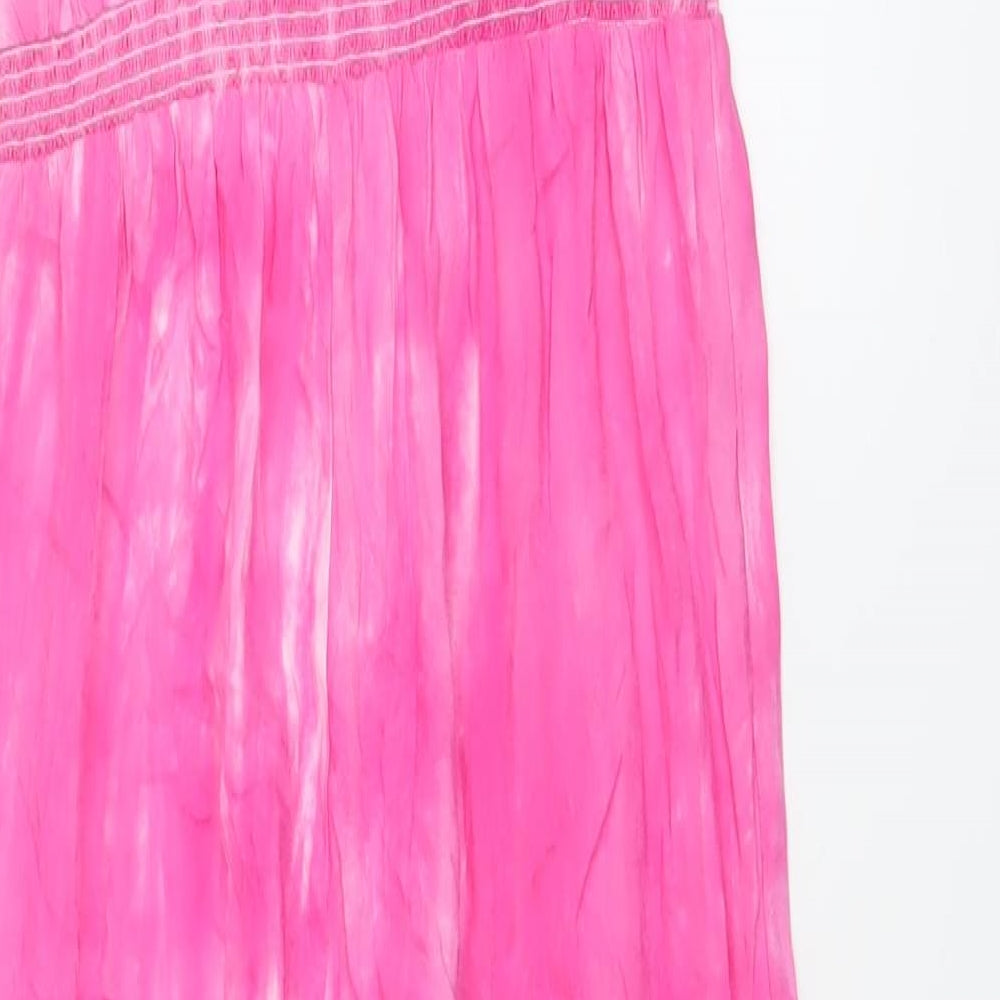 Monsoon Girls Pink Viscose Jumpsuit One-Piece Size 12-13 Years Pullover