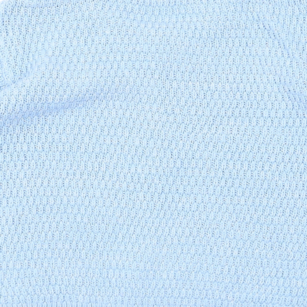 New Look Womens Blue Round Neck Acrylic Pullover Jumper Size 6