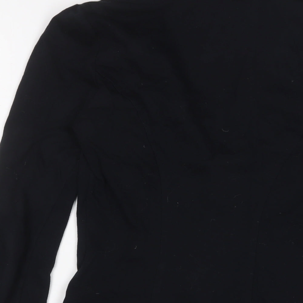 Miss Selfridge Womens Black Jacket Size 8 Button