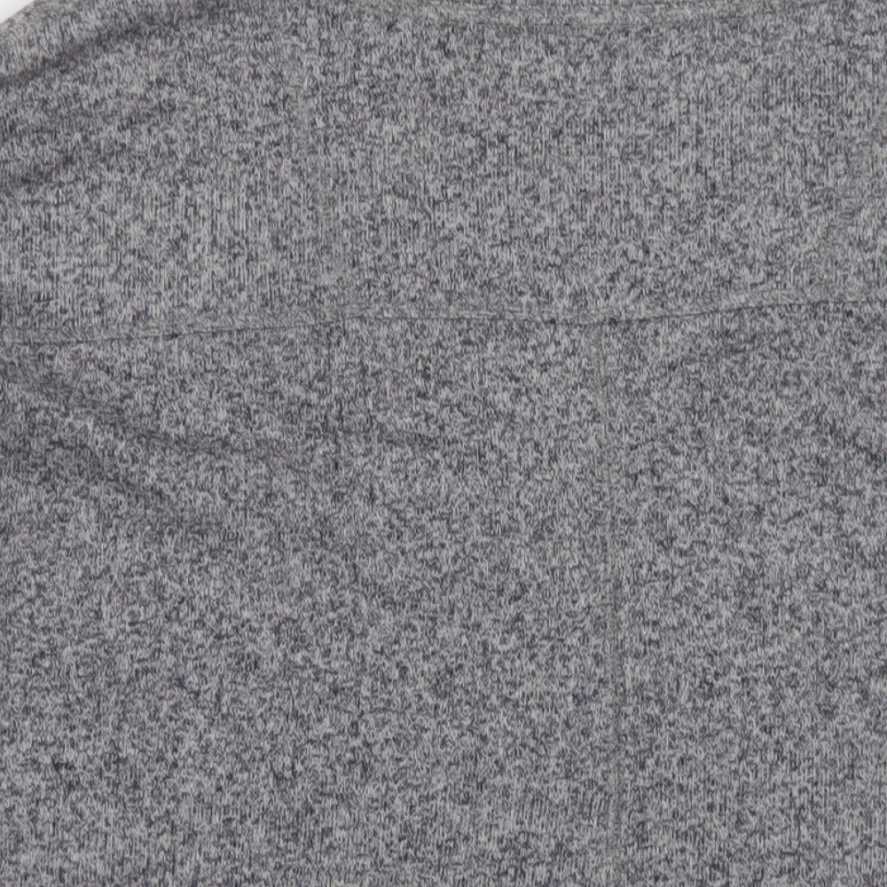 Marks and Spencer Womens Grey Round Neck Cotton Pullover Jumper Size 20