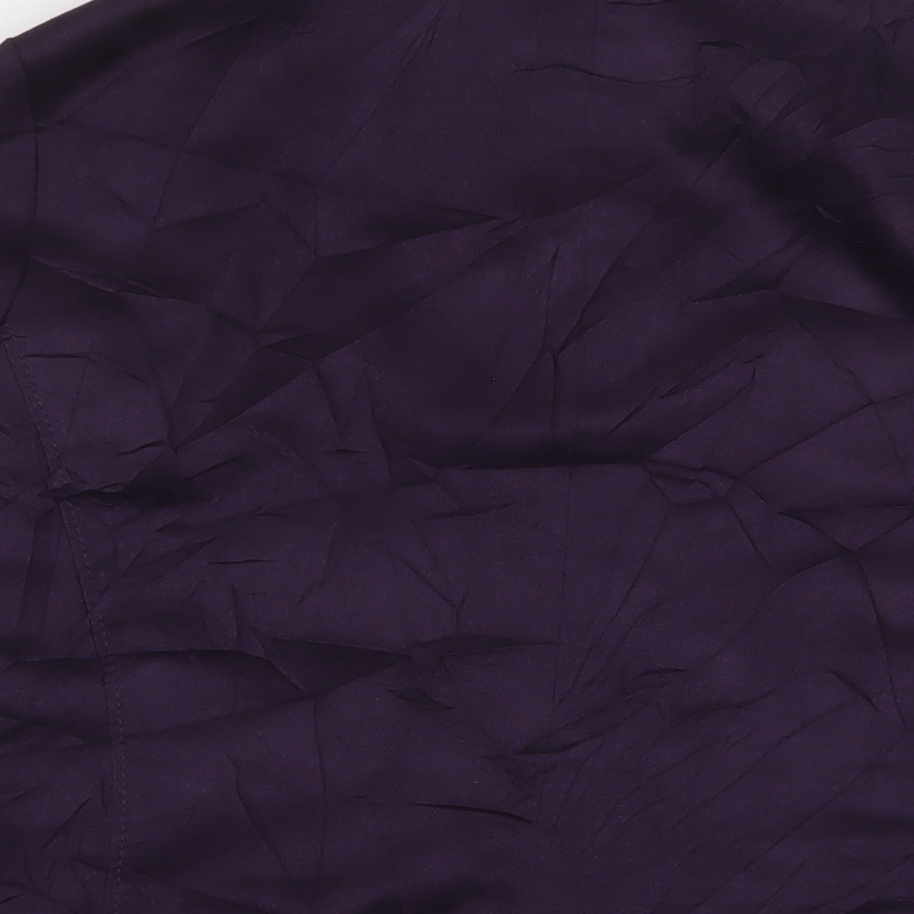 Marks and Spencer Womens Purple Jacket Size 18 Zip