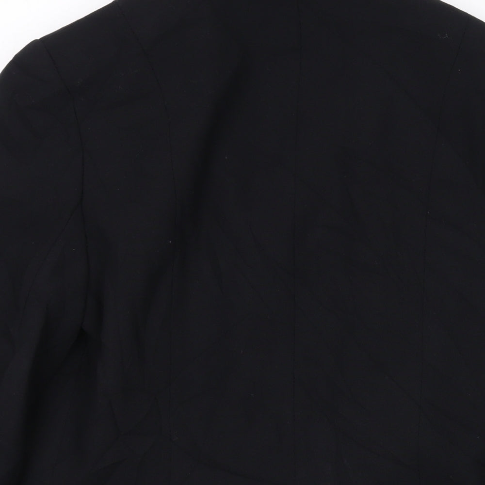 Anne Brooks Womens Black Jacket Blazer Size 6 Button