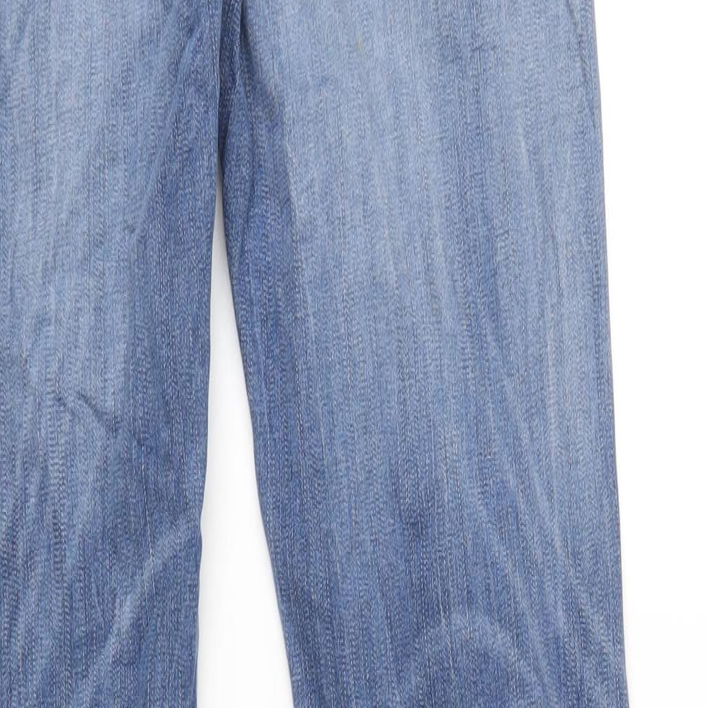 Replay Mens Blue Cotton Skinny Jeans Size 30 in L34 in Regular Zip