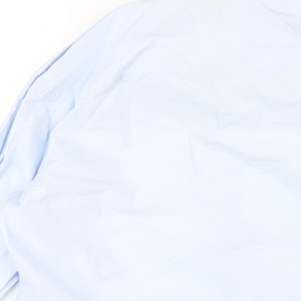 NEXT Mens Blue Cotton Dress Shirt Size S Collared Button
