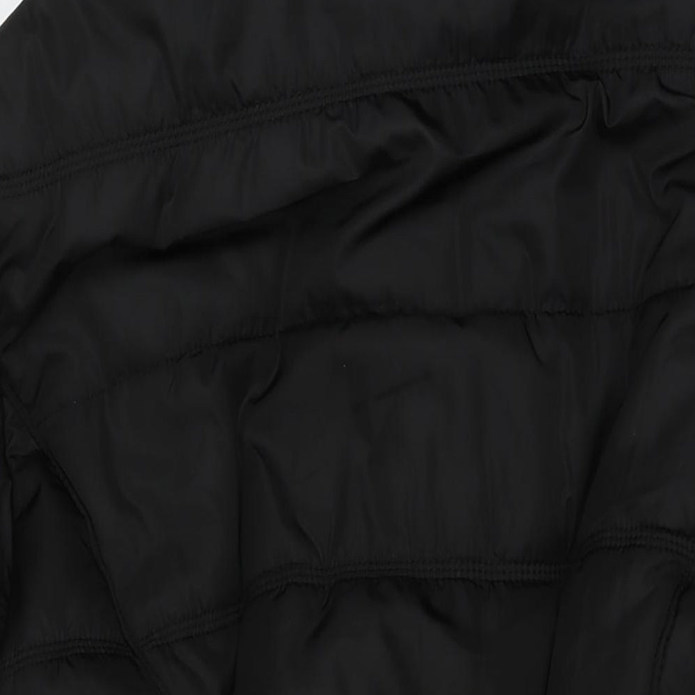 Cissy&Co Womens Black Quilted Jacket Size 24 Zip
