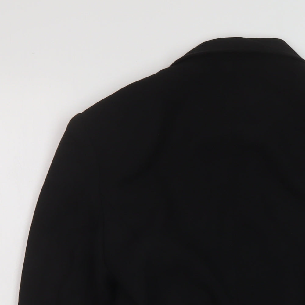 NEXT Womens Black Jacket Size 6 Tie