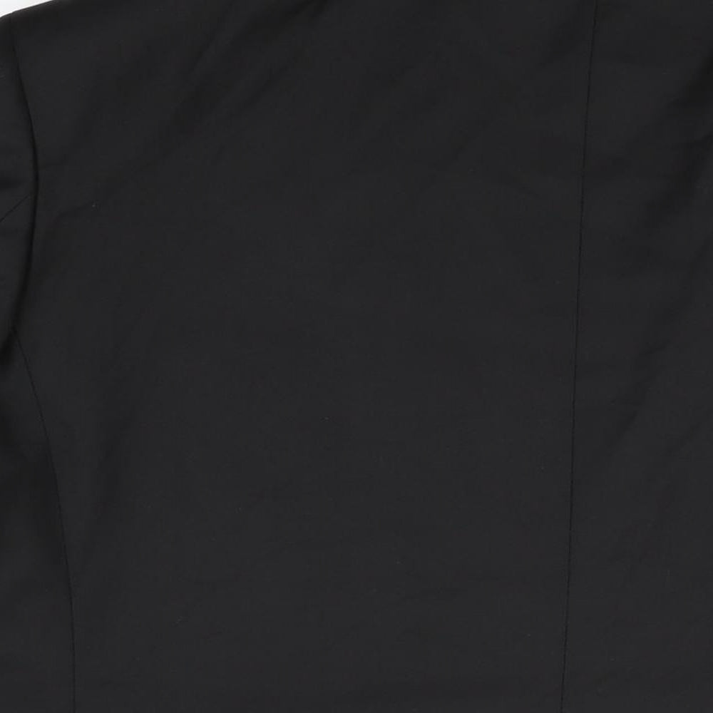 Marks and Spencer Mens Black Polyester Jacket Suit Jacket Size 44 Regular