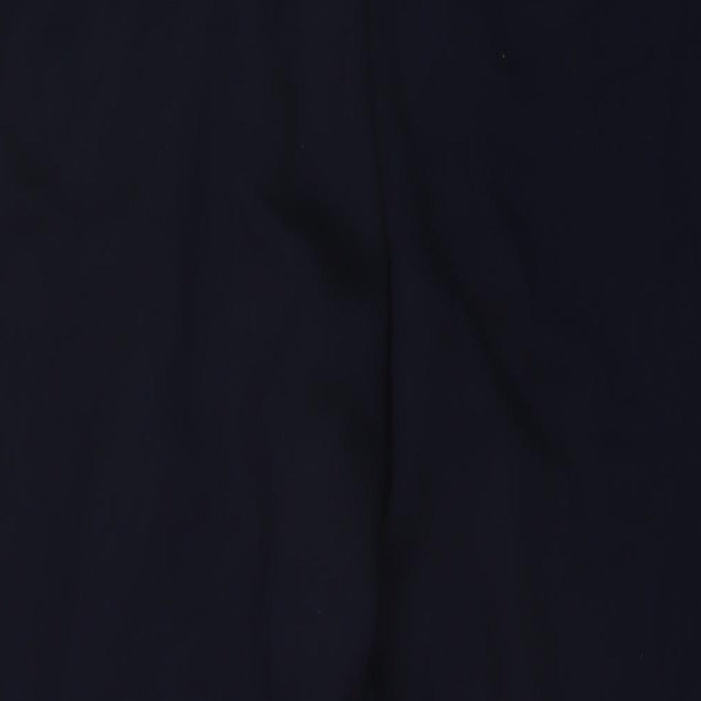 Marks and Spencer Womens Blue Polyester Trousers Size 18 L27 in Regular