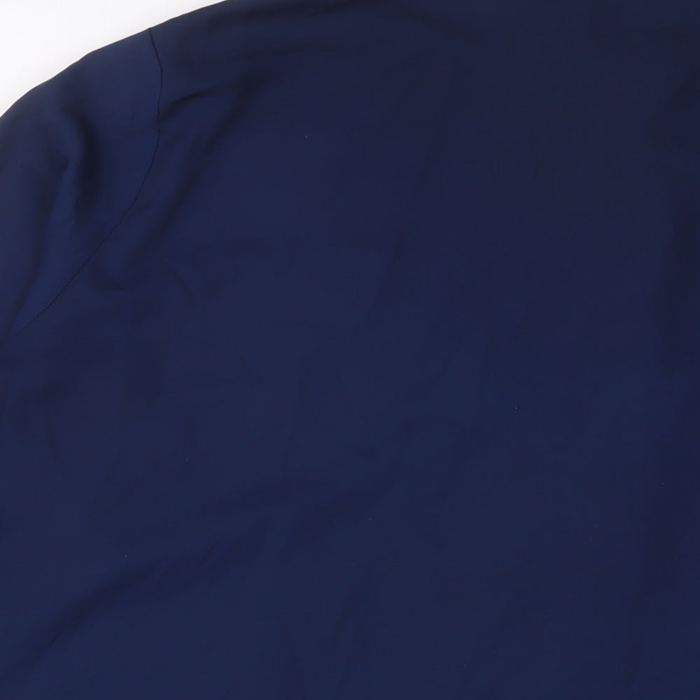 ASOS Womens Blue Polyester Basic Button-Up Size 20 Collared