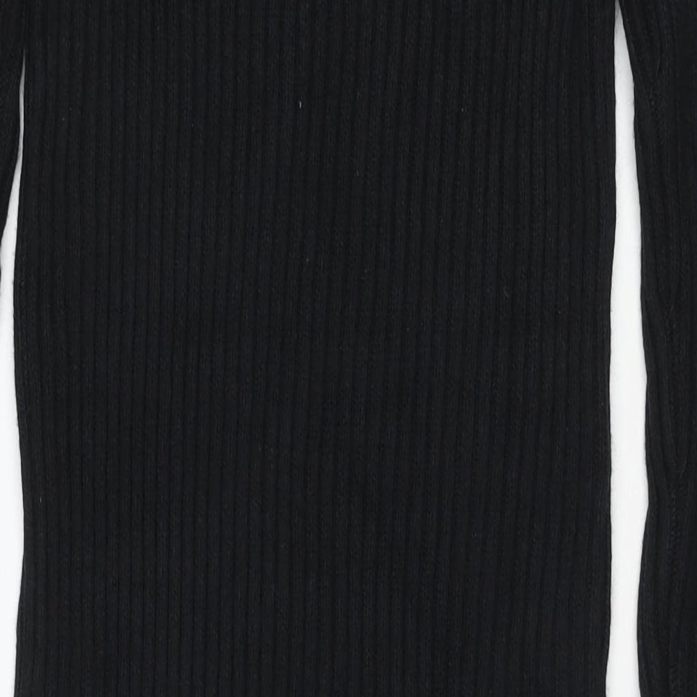 Marks and Spencer Womens Black Polyester Jumper Dress Size XS Round Neck Pullover