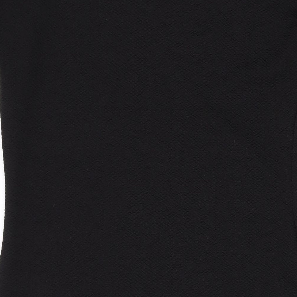 Dorothy Perkins Womens Black Polyester Bodycon Size 12 Round Neck Pullover