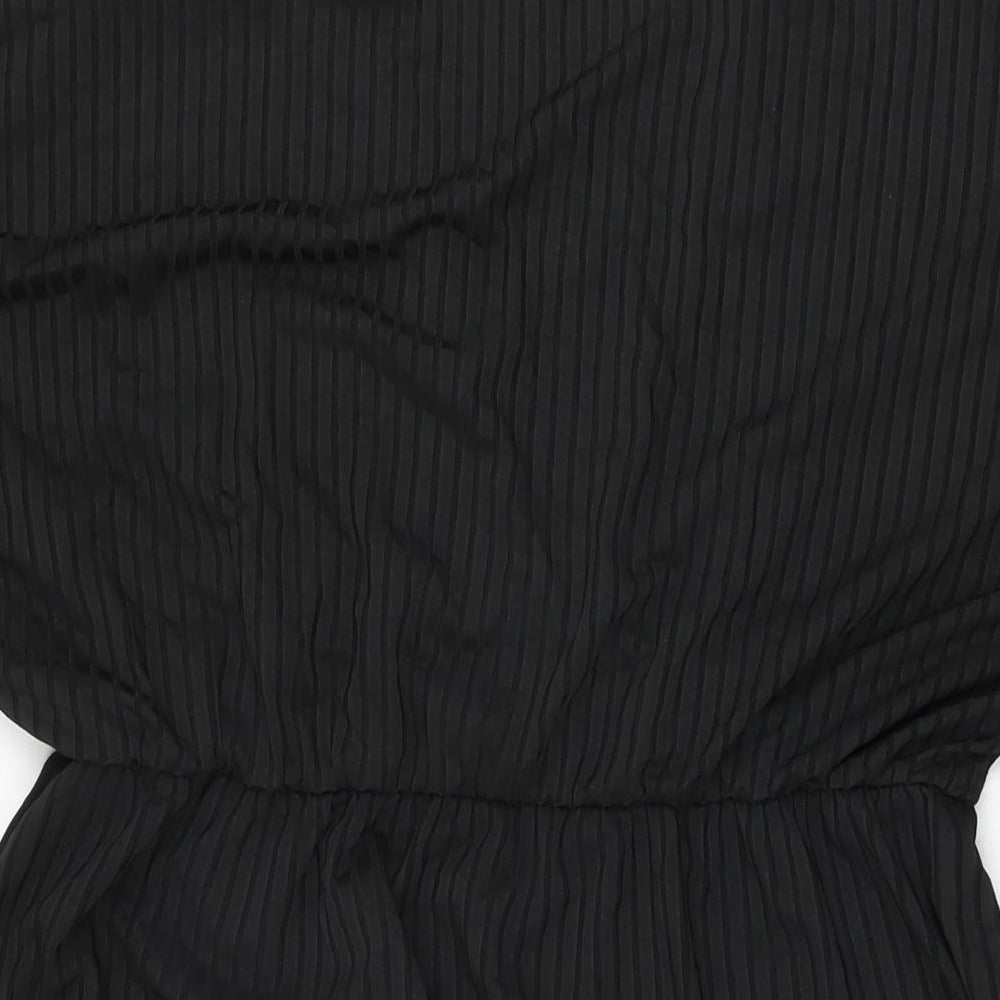 Bloomchic Womens Black Polyester Shift Size 16 V-Neck Pullover