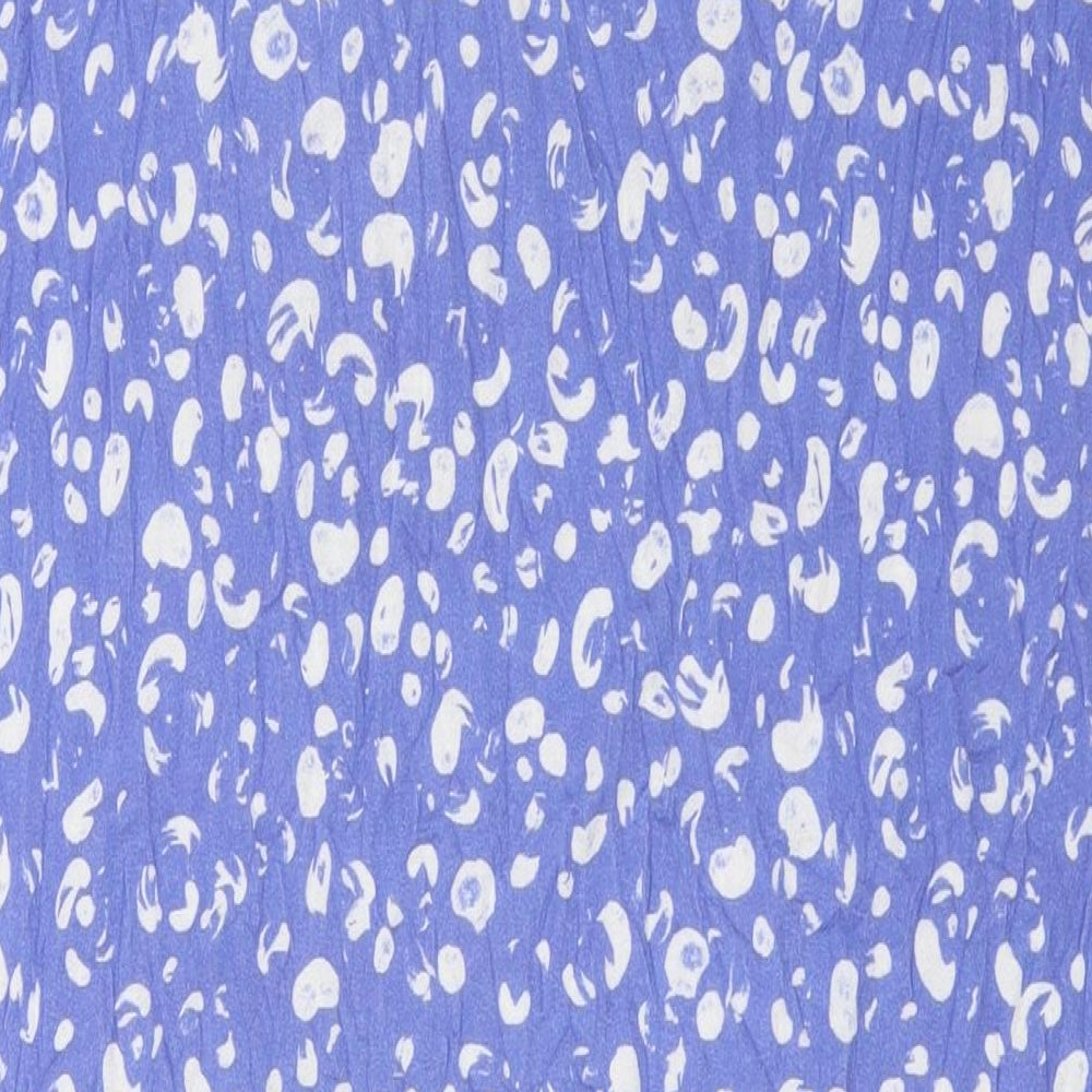 Monkl Womens Blue Viscose Shirt Dress Size XS Round Neck