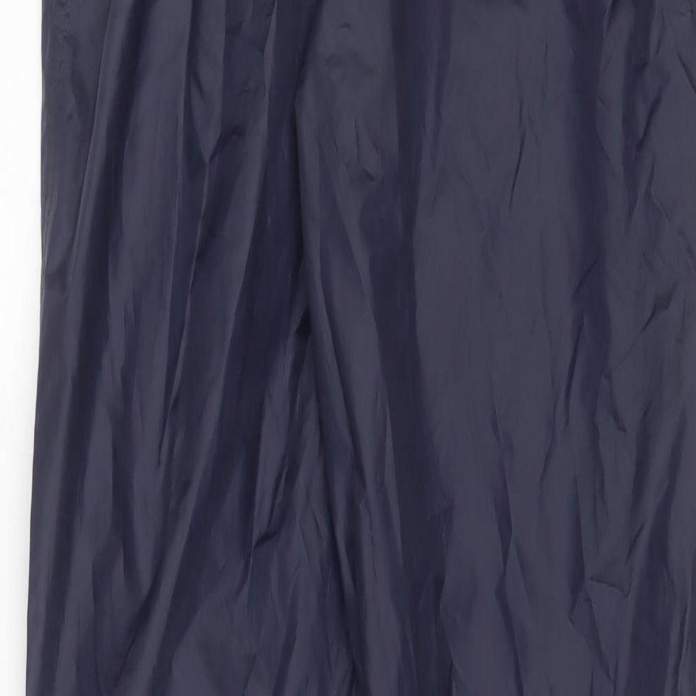 DECATHLON Womens Blue Nylon Rain Trousers Trousers Size 30 in L33 in Regular Drawstring