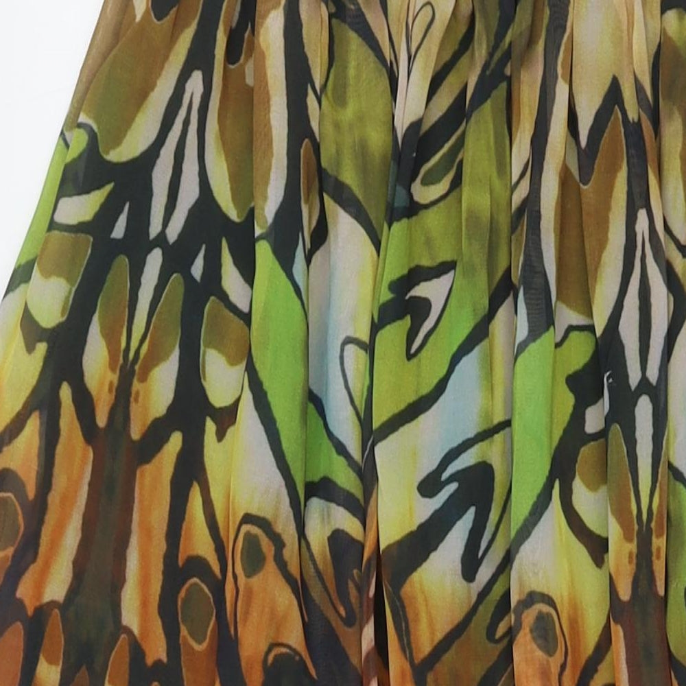 So Fabulous Womens Multicoloured Floral Polyester Maxi Size 14 Square Neck Pullover