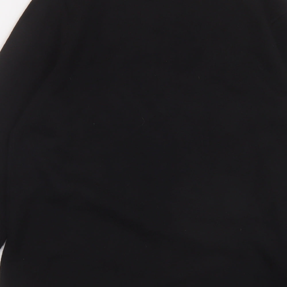 Very Womens Black Mock Neck Acrylic Pullover Jumper Size 10