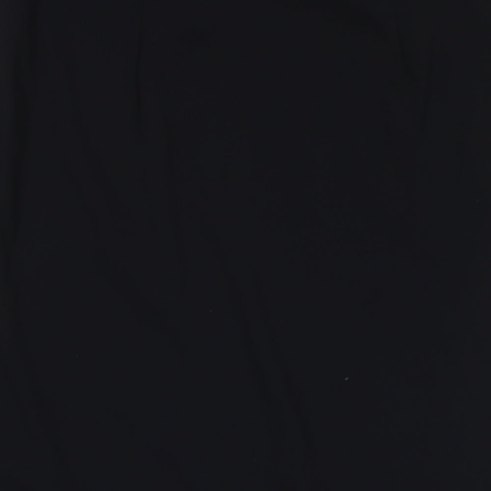 Marks and Spencer Womens Black Polyester Maxi Skirt Size 14 Zip