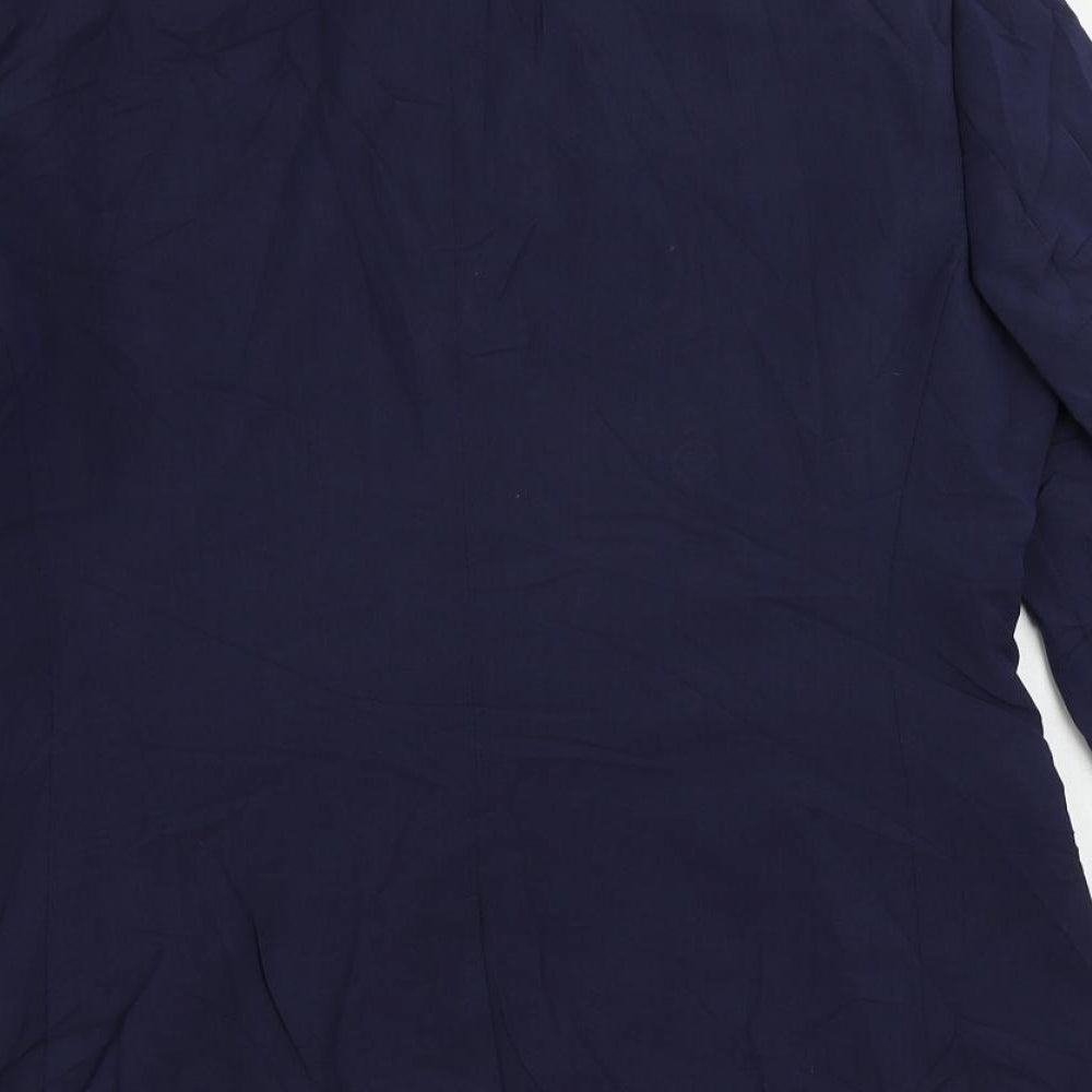 ASOS Mens Blue Polyester Tuxedo Suit Jacket Size 42 Regular