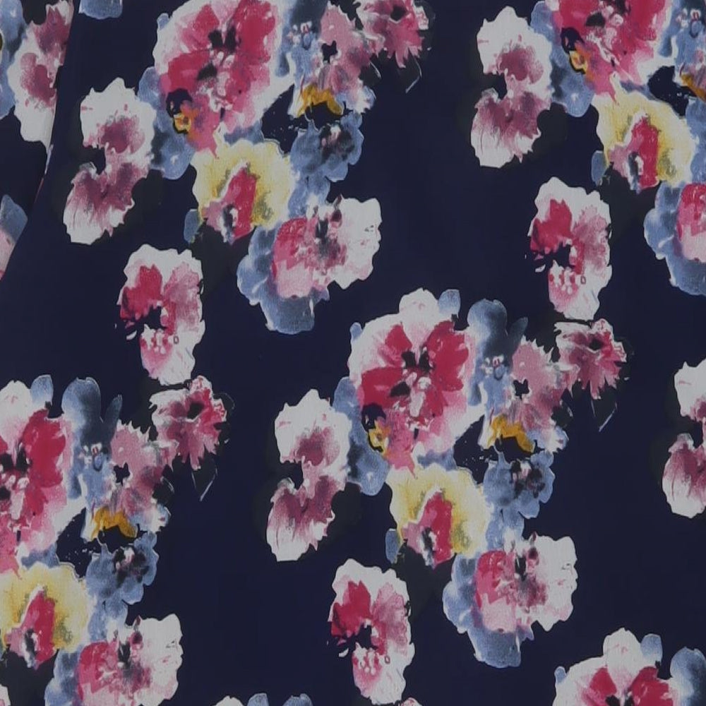 Sans Souci Womens Blue Floral Jacket Size M