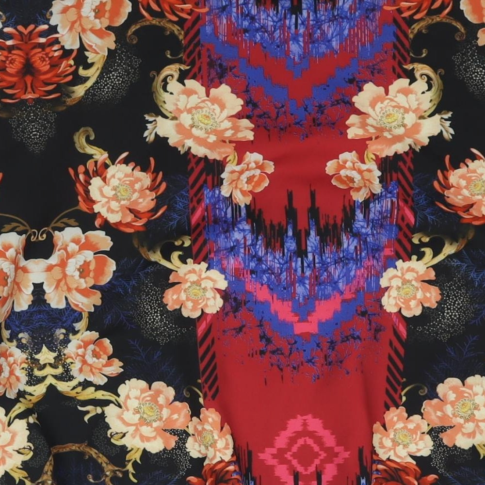 Oliver Bonas Womens Multicoloured Geometric Bomber Jacket Jacket Size 8 Zip