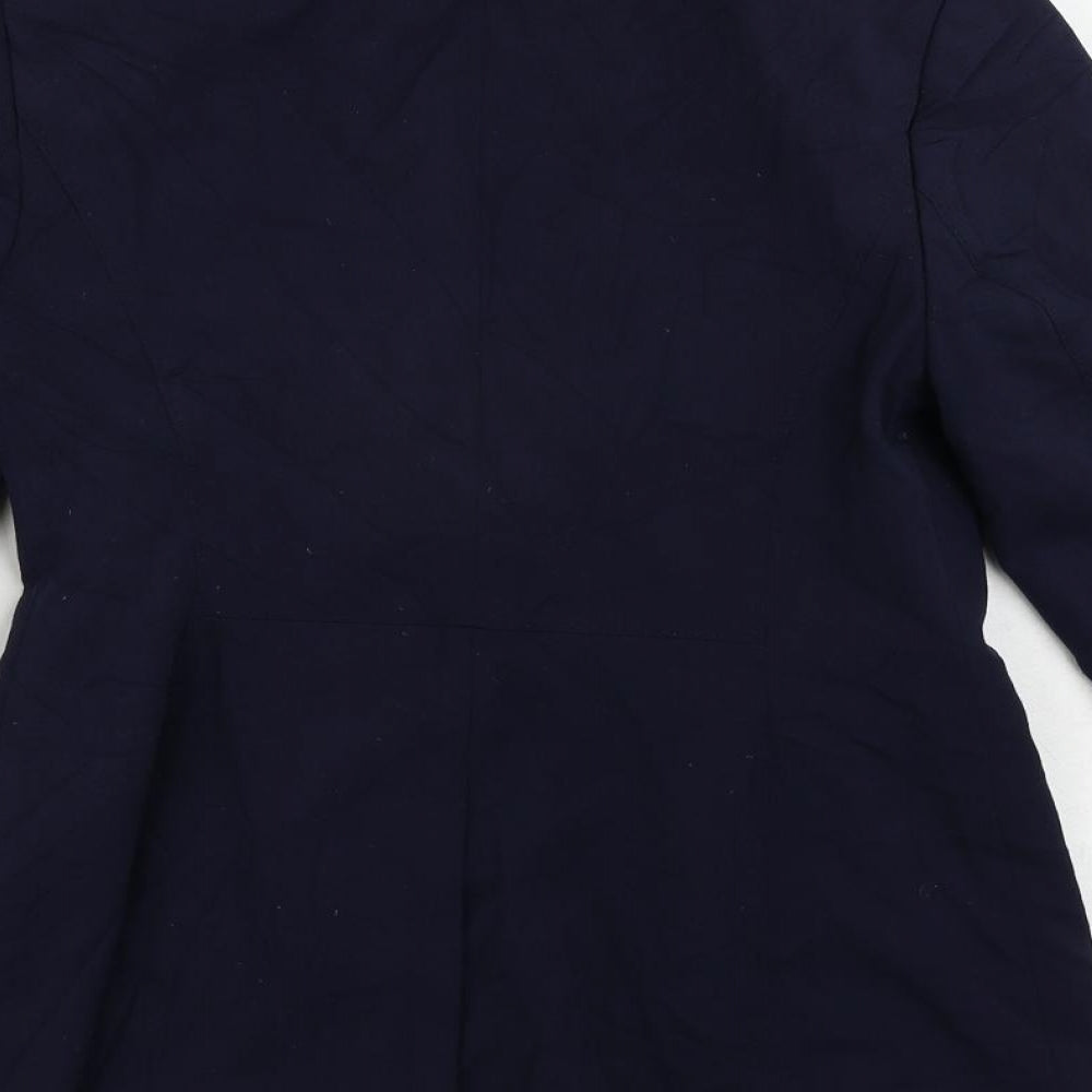 Marks and Spencer Womens Blue Jacket Blazer Size 10 Button