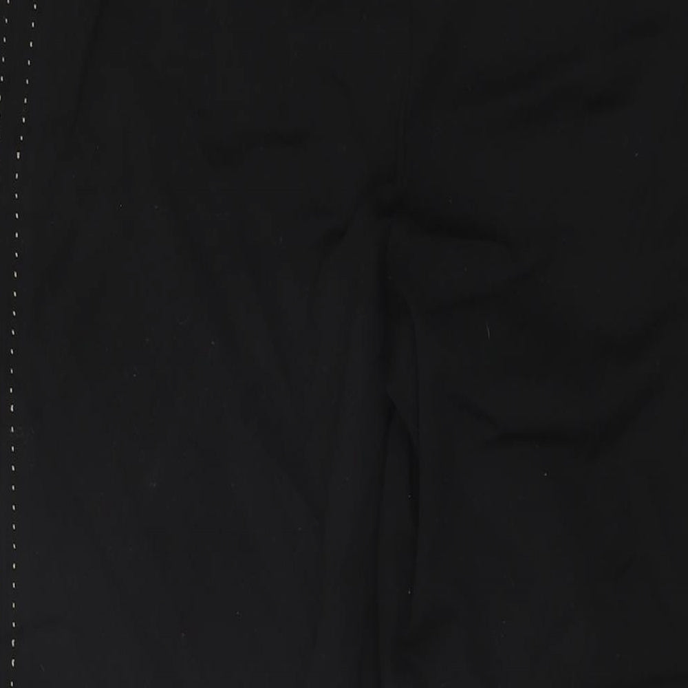 Volonte Womens Black Polyester Trousers Size 14 L29.5 in Regular Zip