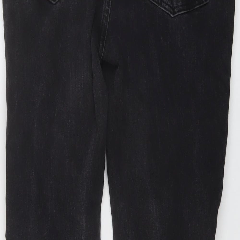 Marks and Spencer Womens Black Cotton Skinny Jeans Size 12 L26 in Regular Button
