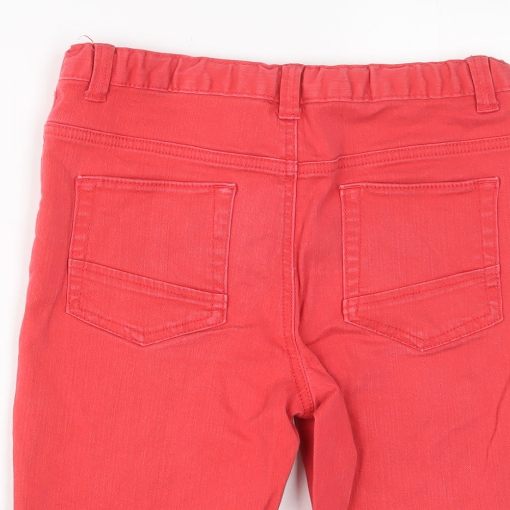Nutmeg Girls Pink Cotton Bermuda Shorts Size 11-12 Years L10 in Regular Zip - Adjustable waist