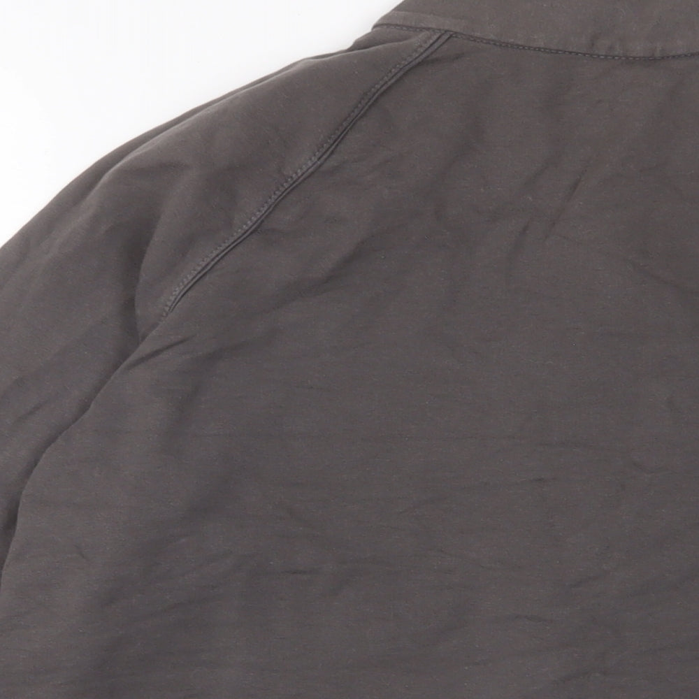 Marks and Spencer Womens Brown Cotton Full Zip Sweatshirt Size 18 Zip