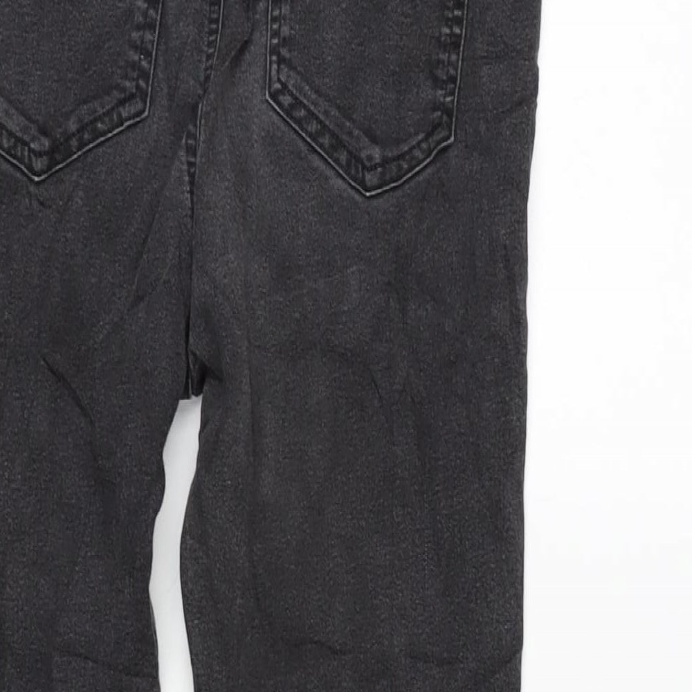Marks and Spencer Womens Grey Cotton Blend Jegging Jeans Size 10 L24.5 in Regular
