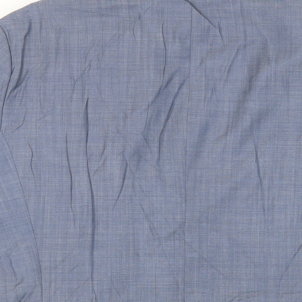 Tiger of Sweden Mens Blue Wool Jacket Suit Jacket Size 38 Regular