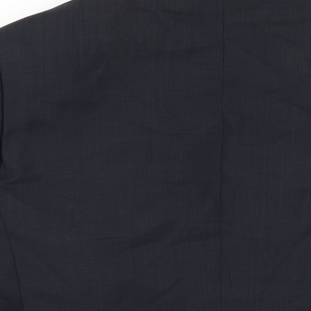 Marks and Spencer Mens Blue Wool Jacket Blazer Size 42 Regular