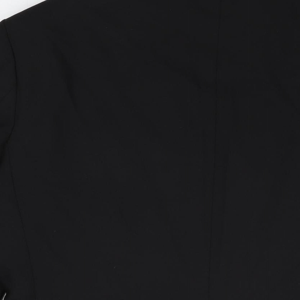 Marks and Spencer Mens Black Polyester Jacket Suit Jacket Size 40 Regular