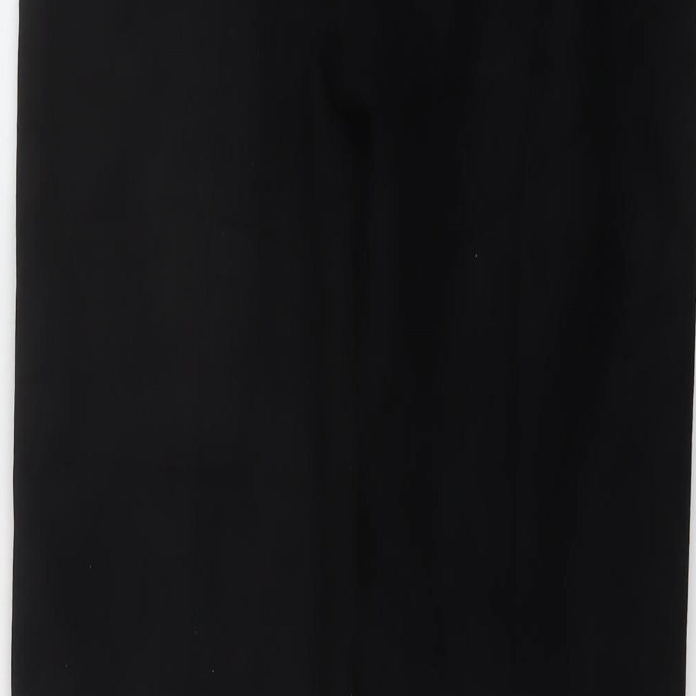 Zara Womens Black Polyester Trousers Size M L26 in Regular Zip