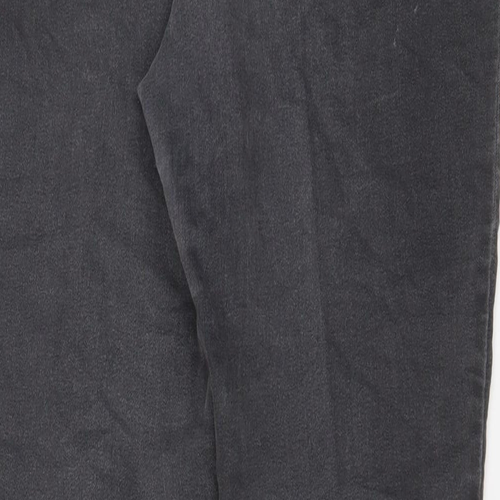Marks and Spencer Womens Grey Cotton Jegging Jeans Size 14 L29 in Regular