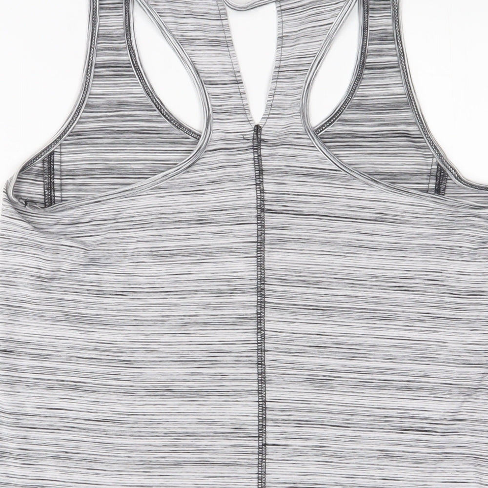 RBX Womens Grey Polyester Basic Tank Size S Scoop Neck Pullover