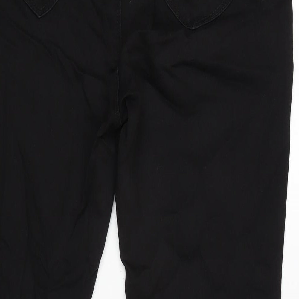 Dorothy Perkins Womens Black Cotton Blend Jegging Jeans Size 12 L28.5 in Regular