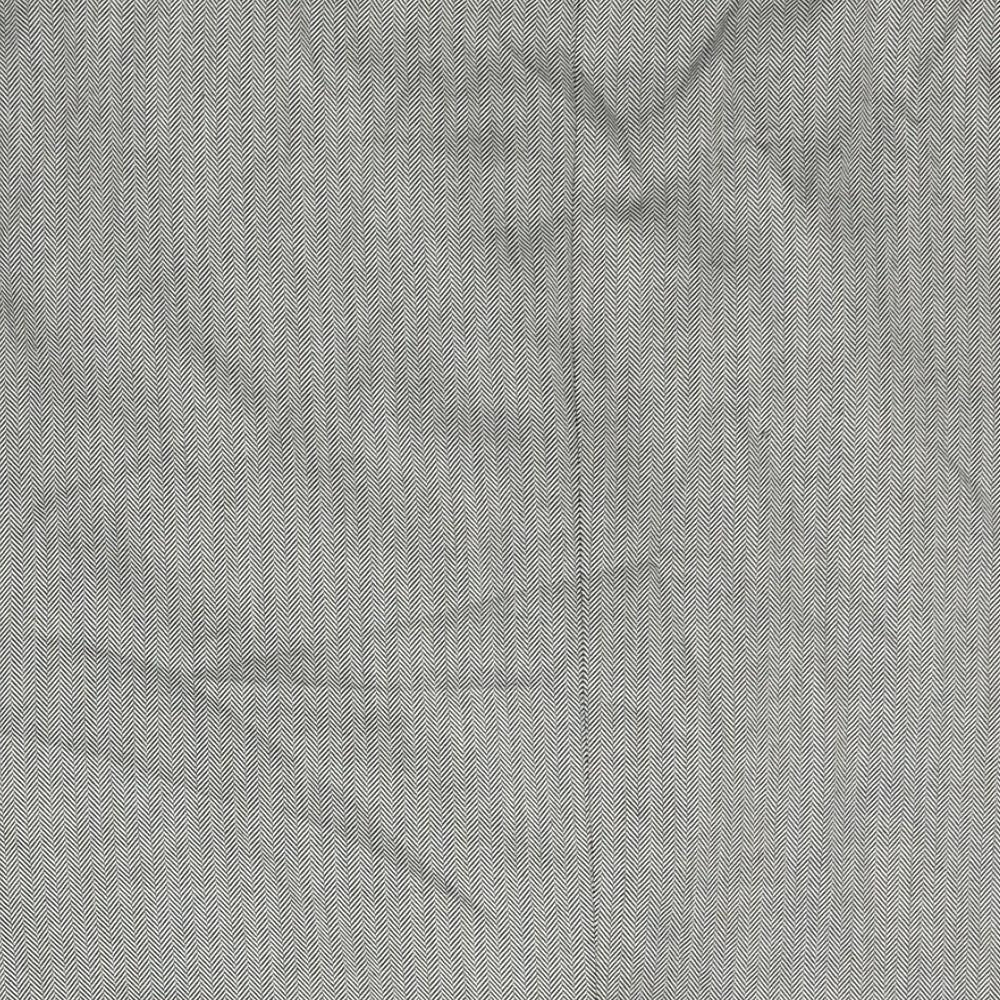 Marks and Spencer Mens Grey Herringbone Polyester Jacket Suit Jacket Size 44 Regular