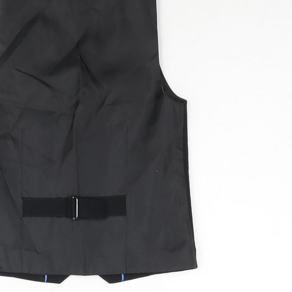 NEXT Boys Black Jacket Waistcoat Size 5 Years Button