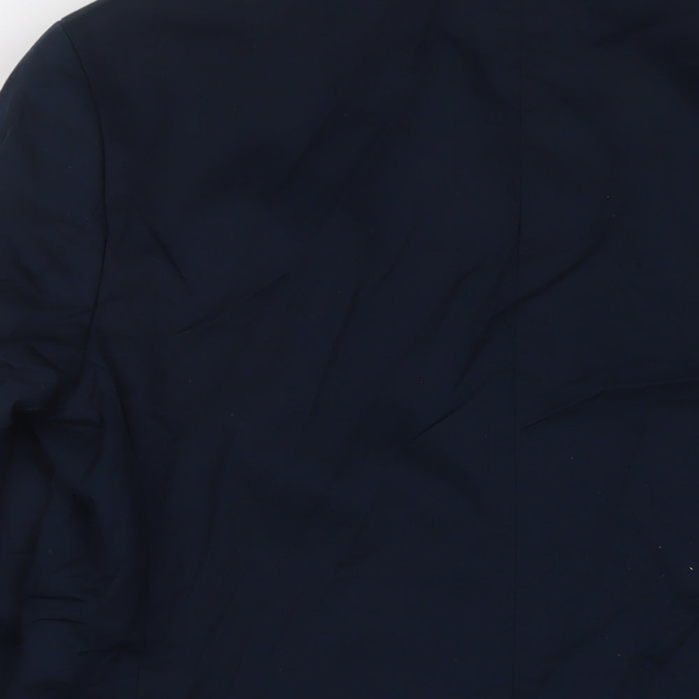 Marks and Spencer Mens Blue Cotton Jacket Suit Jacket Size 40 Regular