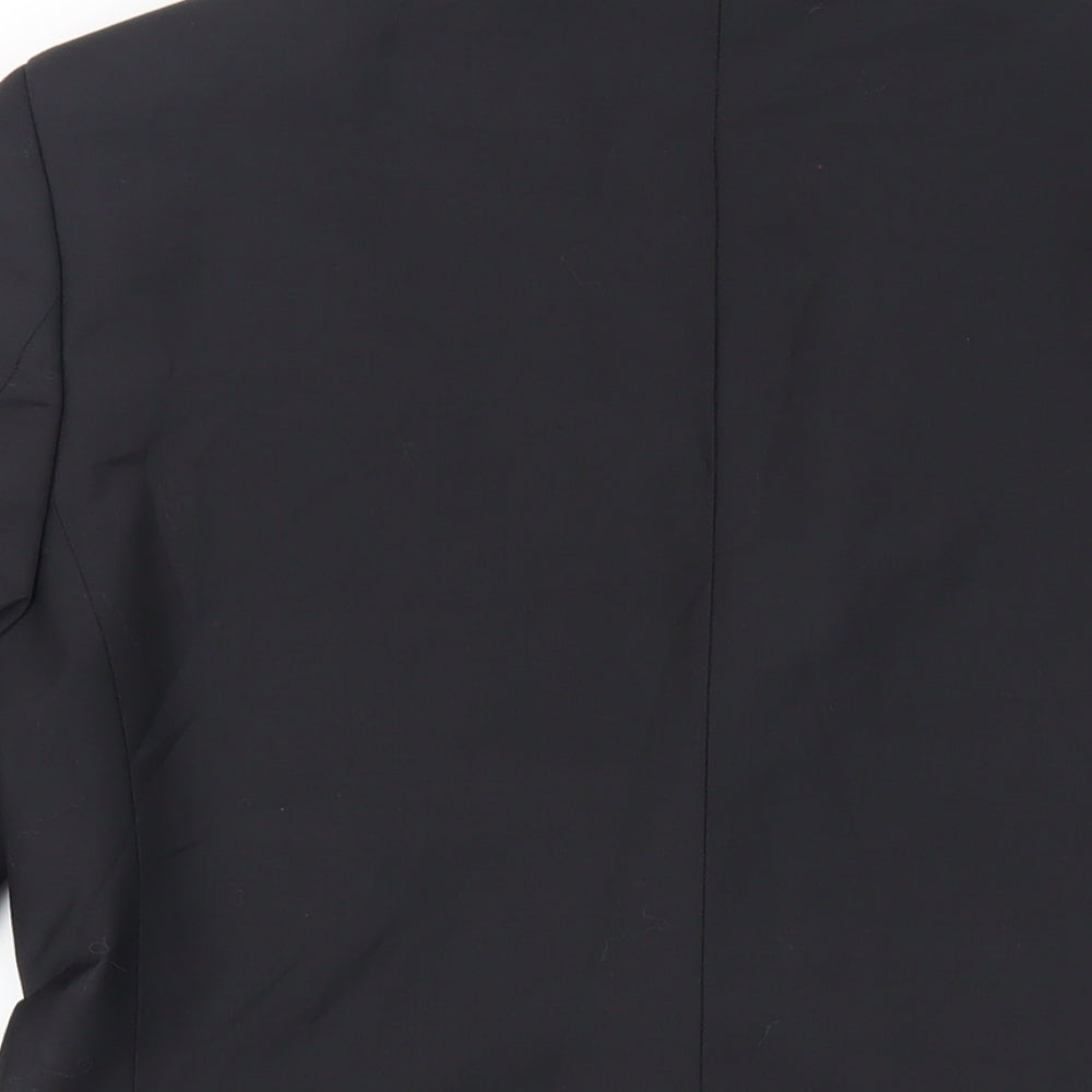 Marks and Spencer Mens Black Wool Jacket Suit Jacket Size 38 Regular