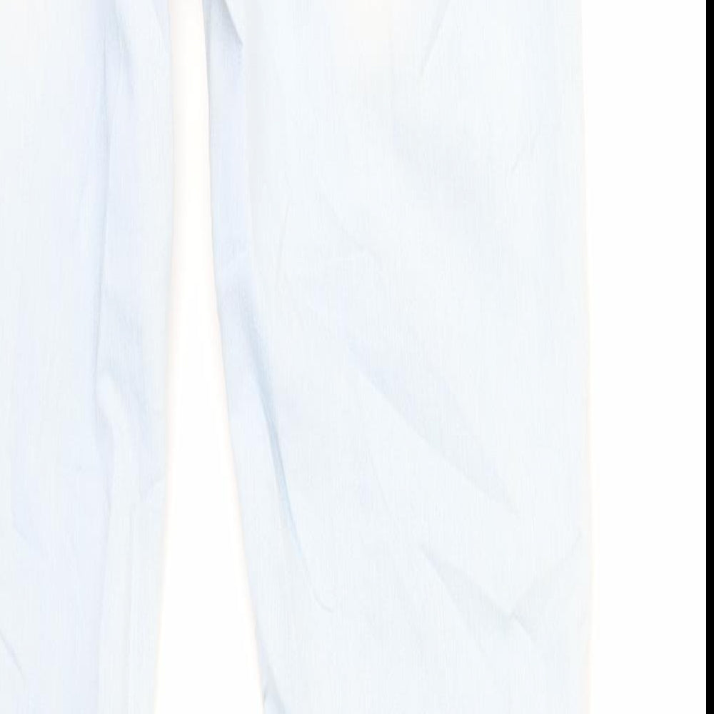 NEXT Womens Blue Cotton Skinny Jeans Size 12 L31 in Regular Zip
