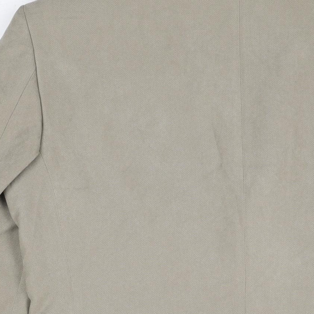 Marks and Spencer Mens Beige Viscose Jacket Suit Jacket Size 38 Regular
