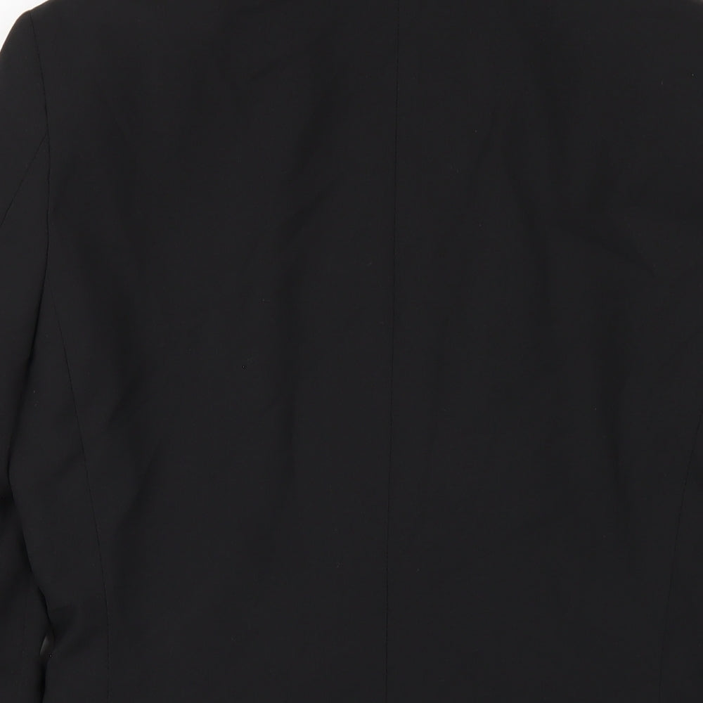 NEXT Mens Black Polyester Jacket Blazer Size 34 Regular