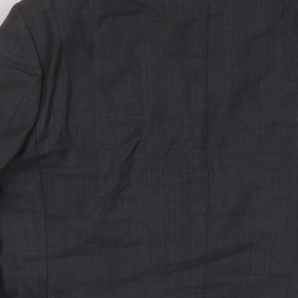 Ben Sherman Mens Grey Viscose Jacket Suit Jacket Size 40 Regular